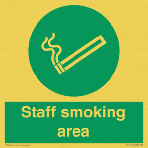 Staff smoking area